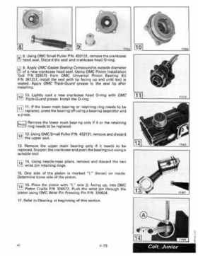 1990 Johnson Evinrude "ES" Colt/Junior thru 8 Service Repair Manual, P/N 507870, Page 144