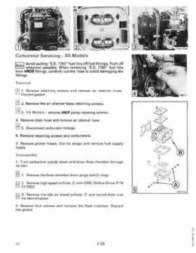1990 Johnson Evinrude "ES" Cross V 88 thru 115, 150 thru 175 Service Repair Manual, P/N 507874, Page 76