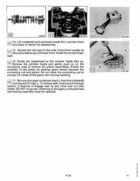 1990 Johnson Evinrude "ES" Cross V 88 thru 115, 150 thru 175 Service Repair Manual, P/N 507874, Page 165
