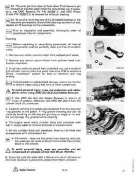 1990 Johnson Evinrude "ES" Cross V 88 thru 115, 150 thru 175 Service Repair Manual, P/N 507874, Page 167