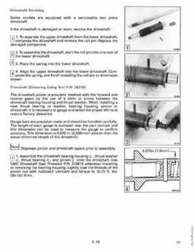 1990 Johnson Evinrude "ES" Cross V 88 thru 115, 150 thru 175 Service Repair Manual, P/N 507874, Page 224