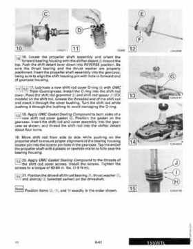 1990 Johnson Evinrude "ES" Cross V 88 thru 115, 150 thru 175 Service Repair Manual, P/N 507874, Page 247