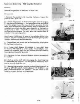 1990 Johnson Evinrude "ES" Cross V 88 thru 115, 150 thru 175 Service Repair Manual, P/N 507874, Page 254
