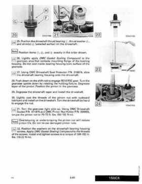 1990 Johnson Evinrude "ES" Cross V 88 thru 115, 150 thru 175 Service Repair Manual, P/N 507874, Page 267