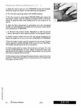 1991 Johnson Evinrude 9.9 Thru 30 HP Models Service Manual P/N 507946, Page 86