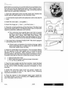 1991 Johnson Evinrude 9.9 Thru 30 HP Models Service Manual P/N 507946, Page 92