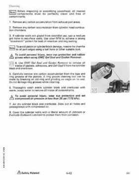 1991 Johnson Evinrude 9.9 Thru 30 HP Models Service Manual P/N 507946, Page 174