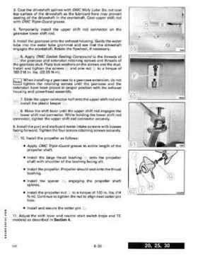 1991 Johnson Evinrude 9.9 Thru 30 HP Models Service Manual P/N 507946, Page 256