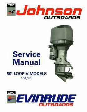 1991 Johnson Evinrude EI 60 Loop V Models 150, 175 outboards Service Repair Manual P/N 507950, Page 1