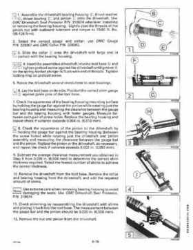 1991 Johnson Evinrude EI 60 Loop V Models 150, 175 outboards Service Repair Manual P/N 507950, Page 182