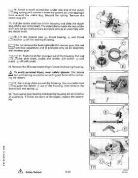 1991 Johnson Evinrude EI 60 Loop V Models 150, 175 outboards Service Repair Manual P/N 507950, Page 193