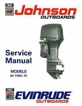 1991 Johnson/Evinrude EI 60 thru 70 outboards Service Repair Manual P/N 507948, Page 1