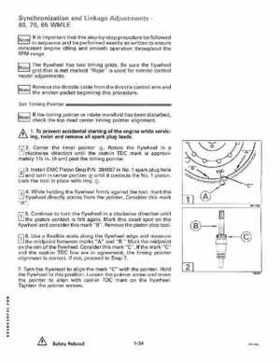 1991 Johnson/Evinrude EI 60 thru 70 outboards Service Repair Manual P/N 507948, Page 40
