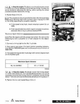 1991 Johnson/Evinrude EI 60 thru 70 outboards Service Repair Manual P/N 507948, Page 43