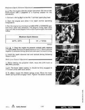 1991 Johnson/Evinrude EI 60 thru 70 outboards Service Repair Manual P/N 507948, Page 47