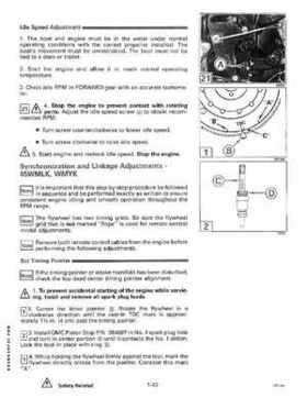 1991 Johnson/Evinrude EI 60 thru 70 outboards Service Repair Manual P/N 507948, Page 48