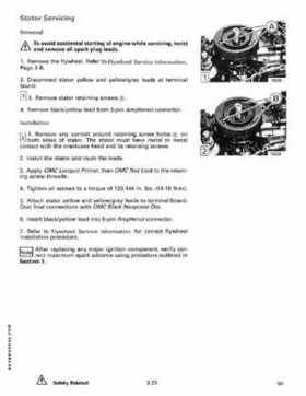 1991 Johnson/Evinrude EI 60 thru 70 outboards Service Repair Manual P/N 507948, Page 119