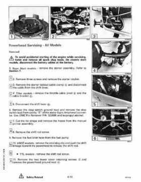 1991 Johnson/Evinrude EI 60 thru 70 outboards Service Repair Manual P/N 507948, Page 144