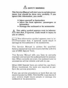 1992 Johnson/Evinrude EN 2.3 thru 8 outboards Service Repair Manual, P/N 508141, Page 2
