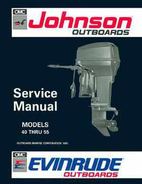 1992 Johnson Evinrude "EN" 40 thru 55 Service Repair Manual, P/N 508143, Page 1