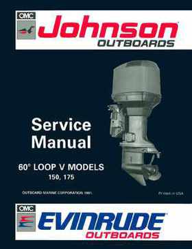 1992 Johnson Evinrude "EN" 60 deg Loop V Service Repair Manual, P/N 508146, Page 1