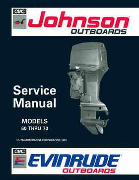 1992 Johnson Evinrude "EN" 60 thru 70 Service Repair Manual, P/N 508144, Page 1