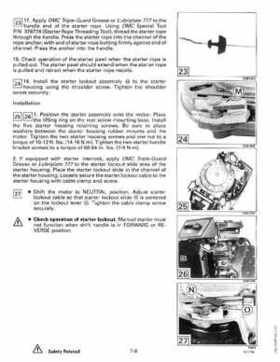 1992 Johnson Evinrude "EN" 60 thru 70 Service Repair Manual, P/N 508144, Page 217