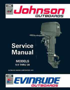 1992 Johnson Evinrude "EN" 9.9 thru 30 Service Repair Manual, P/N 508142, Page 1