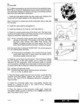 1992 Johnson Evinrude "EN" 9.9 thru 30 Service Repair Manual, P/N 508142, Page 84