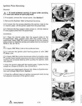 1992 Johnson Evinrude "EN" 9.9 thru 30 Service Repair Manual, P/N 508142, Page 121