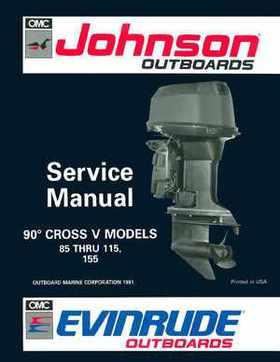 1992 Johnson Evinrude "EN" 90 deg. Cross V Service Repair Manual, P/N 508145, Page 1