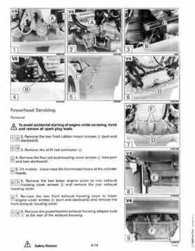 1992 Johnson Evinrude "EN" 90 deg. Cross V Service Repair Manual, P/N 508145, Page 166