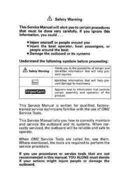 1993 Johnson Evinrude "ET" 2 thru 8 Service Repair Manual, P/N 508281, Page 2