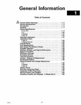 1993 Johnson Evinrude "ET" 2 thru 8 Service Repair Manual, P/N 508281, Page 7
