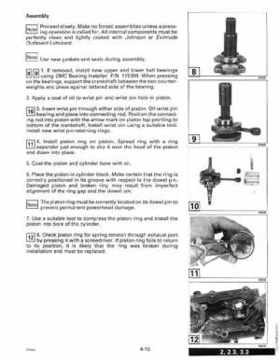 1993 Johnson Evinrude "ET" 2 thru 8 Service Repair Manual, P/N 508281, Page 157
