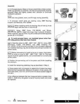 1993 Johnson Evinrude "ET" 2 thru 8 Service Repair Manual, P/N 508281, Page 179