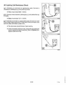 1993 Johnson Evinrude "ET" 2 thru 8 Service Repair Manual, P/N 508281, Page 262