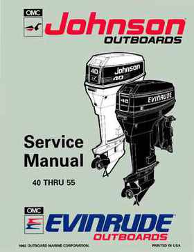 1993 Johnson Evinrude "ET" 40 thru 55 Service Repair Manual, P/N 508283, Page 1