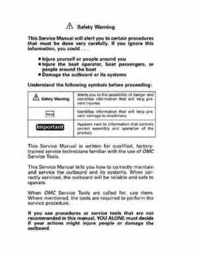 1993 Johnson Evinrude "ET" 40 thru 55 Service Repair Manual, P/N 508283, Page 2