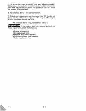 1993 Johnson Evinrude "ET" 40 thru 55 Service Repair Manual, P/N 508283, Page 99