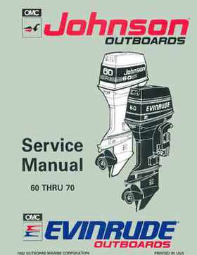 1993 Johnson Evinrude "ET" 60 thru 70 Service Repair Manual, P/N 508284, Page 1