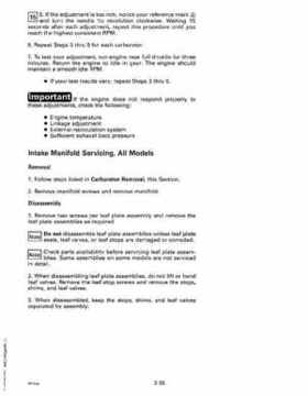 1993 Johnson Evinrude "ET" 60 thru 70 Service Repair Manual, P/N 508284, Page 88