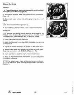 1993 Johnson Evinrude "ET" 60 thru 70 Service Repair Manual, P/N 508284, Page 111