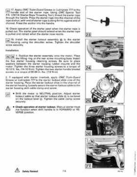 1993 Johnson Evinrude "ET" 60 thru 70 Service Repair Manual, P/N 508284, Page 223