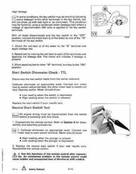 1993 Johnson Evinrude "ET" 60 thru 70 Service Repair Manual, P/N 508284, Page 238