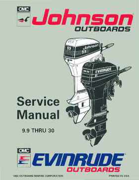 1993 Johnson Evinrude "ET" 9.9 thru 30 Service Repair Manual, P/N 508282, Page 1