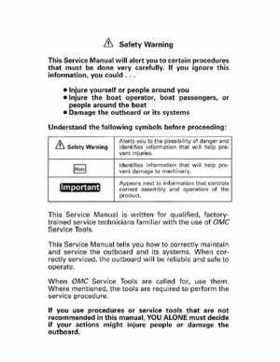 1993 Johnson Evinrude "ET" 9.9 thru 30 Service Repair Manual, P/N 508282, Page 2