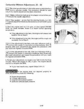 1993 Johnson Evinrude "ET" 9.9 thru 30 Service Repair Manual, P/N 508282, Page 99
