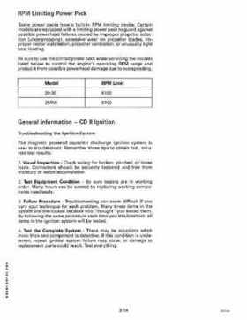 1993 Johnson Evinrude "ET" 9.9 thru 30 Service Repair Manual, P/N 508282, Page 117