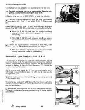 1993 Johnson Evinrude "ET" 9.9 thru 30 Service Repair Manual, P/N 508282, Page 142